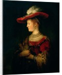 Portrait of Saskia van Uylenburgh by Rembrandt Harmensz. van Rijn