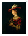 Portrait of Saskia van Uylenburgh by Rembrandt Harmensz. van Rijn