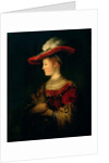 Portrait of Saskia van Uylenburgh by Rembrandt Harmensz. van Rijn