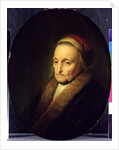 Head of an Old Woman with a Fur Collar, after 1630 by Gerrit or Gerard Dou