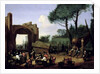 Garden Party with Roman Artists, c.1640s by Michelangelo Cerquozzi
