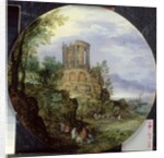South Coast Landscape with the Temple of Vesta in Tivoli, 1595 by Jan the Elder Brueghel