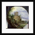 South Coast Landscape with the Temple of Vesta in Tivoli, 1595 by Jan the Elder Brueghel
