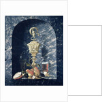 Still Life with Decorated Goblet, Fruit and Glasses in a Stone Alcove, 1682 by Johann Georg Hinz