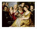 The Artist with the Family of his Father-in-Law Adam Van Noort, c.1616 by Jacob Jordaens