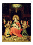 The Virgin Mary with Child and Music-playing Angels by Frans II the Younger Francken