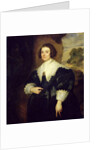 Portrait of Isabella van Assche, Wife of Justus van Meerstraten 1634-35 by Anthony van Dyck