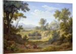 Italian Landscape with a Pilgrim and Rustics, 1829 by Johann Martin von Rohden