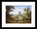 Italian Landscape with a Pilgrim and Rustics, 1829 by Johann Martin von Rohden