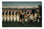 Friedrich II with the Hesse Guard Regiment by Brock