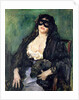 The Black Mask by Lovis (1858-1925) Corinth