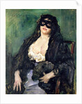 The Black Mask by Lovis (1858-1925) Corinth
