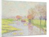 Holland in Late Autumn, Landscape with Willow Trees on Water, 1904 by Paul Baum