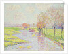 Holland in Late Autumn, Landscape with Willow Trees on Water, 1904 by Paul Baum
