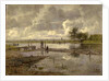 Landscape with the Ilm near Weimar, with a Fisherman, 1886 by Paul Baum