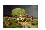 The Hay Wagon, 1874 by Johann Jakob Eduard Handwerk