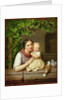 Mother with Child and Two Doves by August von der Embde