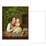 Mother with Child and Two Doves by August von der Embde