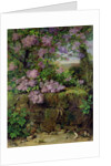 Blooming Lilacs in front of a Wall by Emilie von der Embde