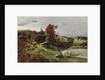 Landscape with a Bridge near Landsberg an der Warthe by Louis Kolitz