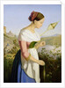 Italian Girl with a Spinning Dress by Friedrich Wilhelm Mueller