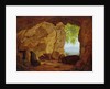 Praying Hermit in a Grotto, 1829 by Johann Martin von Rohden