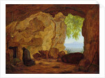 Praying Hermit in a Grotto, 1829 by Johann Martin von Rohden