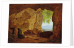 Praying Hermit in a Grotto, 1829 by Johann Martin von Rohden