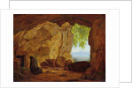 Praying Hermit in a Grotto, 1829 by Johann Martin von Rohden