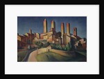 San Gimignano, 1922 by Alexander Kanoldt