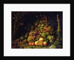 Fruit basket by Abraham Mignon