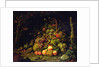 Fruit basket by Abraham Mignon