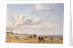 The Beach at Scheveningen, 1658 by Adriaen van de Velde