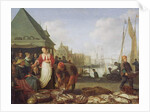 The Rotterdam Fish Market by Hendrik Martensz Sorgh