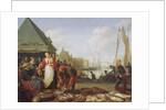 The Rotterdam Fish Market by Hendrik Martensz Sorgh