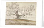 View of Wolfershausen bei Meiningen with an Old Oak Tree, 1844 by Carl Ernst Ludwig Wagner