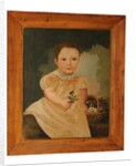 Naive portrait of a boy by French School