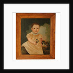 Naive portrait of a boy by French School