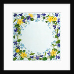 Primrose and Violet Square by Linda Benton