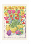 Chicks, Eggs and Flowers, 1995 by Linda Benton