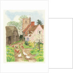 Church and Farm Track, 1998 by Linda Benton