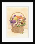 Basket of Pansies, 1998 by Linda Benton