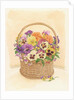 Basket of Pansies, 1998 by Linda Benton