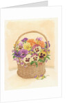 Basket of Pansies, 1998 by Linda Benton