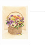 Basket of Pansies, 1998 by Linda Benton