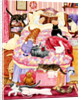 Grandma and 10 cats in the bedroom by Linda Benton