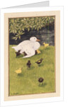 Mother Duck with Ducklings by Linda Benton
