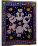 Snowman and Stars by Linda Benton