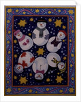 Snowman and Stars by Linda Benton