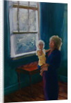 Lily and Mira, 1997 Mother and baby by Lee Campbell